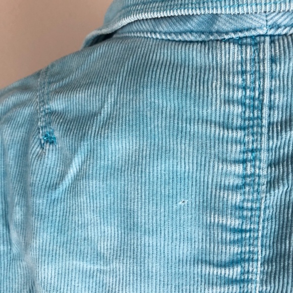 Corduroy Button-up Jacket Mint Blue Large - Picture 6 of 10